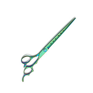 กรรไกรตัดขนสัตว์เลี้ยงกรรไกรตัดขนสีรุ้งกรรไกรตัดขนสัตว์เลี้ยงแบบด้ามจับแฟนซี - Product Image 2