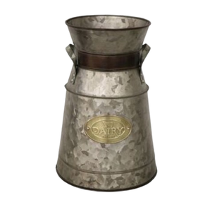 Vase à lait galvanisé à la main de Style traditionnel seau en gros pour fleurs et plantes pots de fleurs et jardinières au design unique - Product Image 2