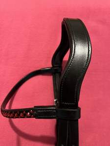 Bride de grackle mexicaine rembourrée en cuir souple Bling anatomique confort X FABRICANT pleine grandeur - Product Image 2