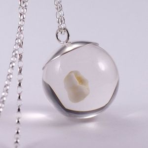 สินค้ามาใหม่แนวสตรีทบอยขายดีสร้อยคอไข่มุกเรซินใสสร้อยคออะคริลิคสำหรับผู้ชายแนวฮิปฮอปพังค์ - Product Image 2