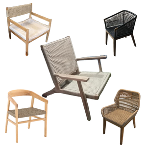 Table à manger d'extérieur en rotin moderne chaises ensemble en rotin ensemble de jardin meubles de patio ensemble de salle à manger en rotin - Product Image 3