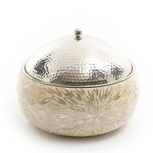 Table à manger en métal incrusté d'os ustensiles de cuisine pour les fêtes de mariage vaisselle délicieuse servant des plats chauds servant à servir - Product Image 6