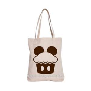 Bolso de mano de algodón ecológico de moda elegante reutilizable 100% puro algodón de lona bolsas de compras para la venta - Product Image 2