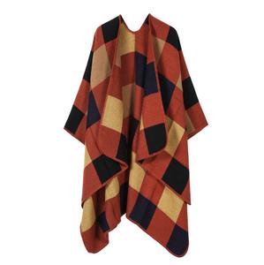 Chal Largo y Cálido para Mujer, Diseño a Cuadros Jacquard, Grueso, Ecológico y Moderno para Invierno - Product Image 5