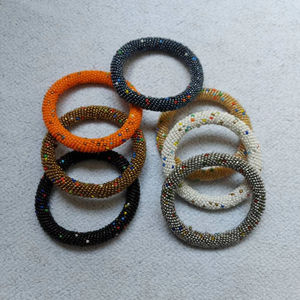 Embroidery Crafts Maasai African <b>Bracelet</b> <b>Boho</b> Beaded Bangles Exquisite Seedbead Bead Jewelry By AntiqueCreation - Product Image 1