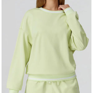 Custom Vendors Tech Fleece Cotton Round Neck Sweatshirt Tracksuits for <b>Women</b> <b>Outfits</b> Jogger <b>2</b> <b>Piece</b> Set - Product Image 2