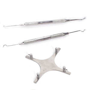 Kit d'instruments orthodontiques manuels en acier, best-seller, pour la coupe de fils dentaires et le placement de brackets - Product Image 4