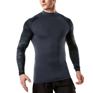T-shirt de sport compressif à manches courtes, imprimé sur mesure, séchage rapide, pour entraînement fitness, gym et athlétisme - Product Image 1