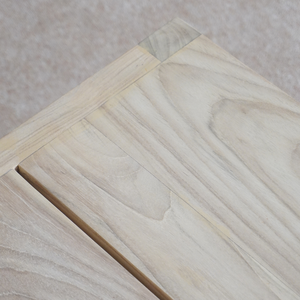 Chaise de salle à manger extérieure moderne et confortable en teck coussin de couleur naturelle pour la maison hôtel parc utilisation cuisine en bois pour une utilisation en appartement - Product Image 3