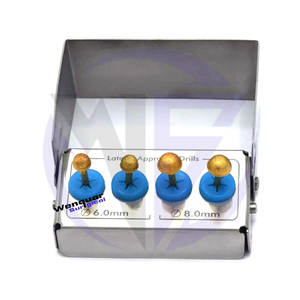 Taladros dentales de elevación de seno lateral recubiertos de diamante para exposición de membrana y cirugía de implantes Instrumentos Wenquar de 6,0mm y 8,0mm - Product Image 3