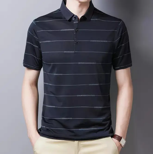 Camiseta de manga corta personalizada para hombre al por mayor 2025 para polos Camisetas de golf lisas de algodón 100% que absorben la humedad - Product Image 2