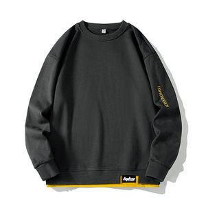 Sudadera Nueva para Hombre, Cuello Redondo, Estampada, Manga Larga, Informal, Talla Grande, Holgada, Gruesa, Transpirable, de Secado Rápido, 100% - Product Image 3