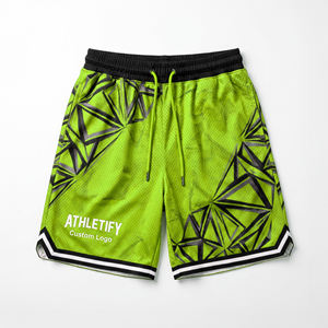 Gym Basketball Mesh Shorts Joggers Pour Hommes Fitness Workout Athletic Clothing For Indoor Outdoor Sports Activity - Product Image 1