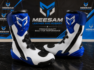 Nouvelles chaussures de moto confortables 2027 en cuir, chaussures de course pour moto en vente, doublure en mesh, bottes ventilées, nouveaux modèles - Product Image 1