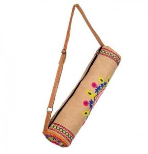 Sac de tapis de yoga en toile de coton écologique de haute qualité conception de logo personnalisé pour tapis de yoga - Product Image 3