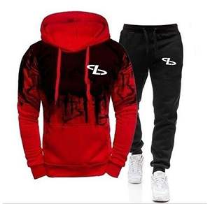 Survêtement avec logo personnalisé pour hommes, ensemble deux pièces pour hommes, survêtement de travail, survêtement - Product Image 4