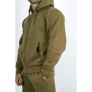 Nueva llegada personalizada moda deportes hombre fútbol chaqueta chándales XL secado rápido Slim Fit pista entrenamiento Kit pantalones de chándal conjunto con capucha - Product Image 3