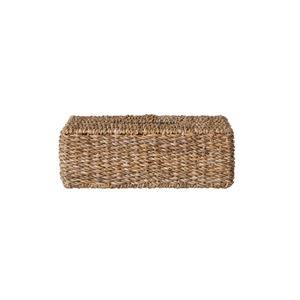 Boîte à mouchoirs en herbe de mer, forme rectangulaire, tissée à la main, brun naturel, décoration de salle de bain, salon, vente en gros, durable, en provenance du Vietnam - Product Image 4