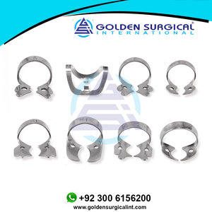 Instrumentos dentales Dam Clamp Instrumentos restauradores | Abrazaderas de ortodoncia Acero inoxidable Goma dental Ce GOLDEN PK Manual - Product Image 5