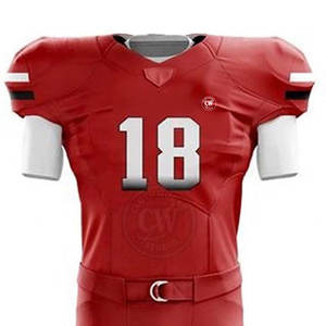 Transpirable Peso ligero Cómodo Ropa deportiva Uniforme de fútbol americano Servicio OEM Logotipo personalizado Uniformes de fútbol americano - Product Image 3