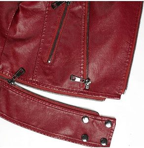 Chaqueta clásica de cuero genuino para mujer 2025, nuevo diseño, chaqueta de cuero para mujer de alta calidad, venta al por mayor - Product Image 4