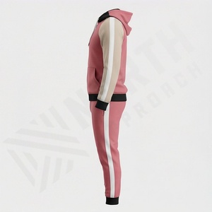 Ensemble de survêtement de sport pour homme, nouveau modèle, écologique, mince, rayé, tendance, pour la salle de sport, l'entraînement, la course à pied, le fitness - Product Image 3