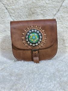 Sacs en cuir marocains pour femmes, trousses de toilette, sacs de mode - Product Image 2