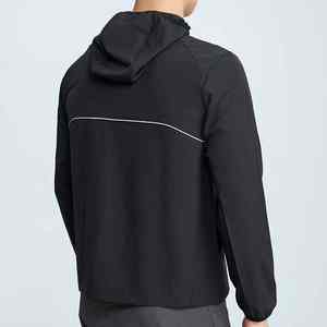 แจ็คเก็ตออกกำลังกายแบบมีฮู้ด ระบายอากาศ กันลม สำหรับผู้ชาย แบบซิป  ขายส่ง เสื้อผ้ากีฬาลำลอง - Product Image 5