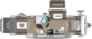 Autocaravana Usada 2023 F-o-r-e-s-t R-i-v-e-r Wolf Pack 25PACK12, Casa Rodante Móvil, Autocaravana con Tienda de Campaña, Autocaravana con Techo para Acampar - Product Image 5