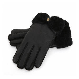 STIGER INTERNATIONAL <b>Lady</b> Fashion 100% Genuine Leather Gloves Black Warm Custom Logo Four Seasons Comfortable Anti-<b>Slip</b> for - Product Image 3