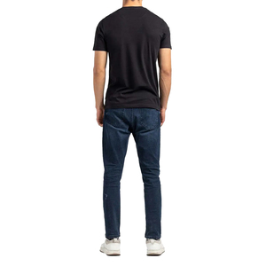 T-shirt à manches courtes unisexe 100% en coton de haute qualité en gros Logo personnalisé imprimé uni Vintage grande taille Jersey vierge pour hommes - Product Image 3