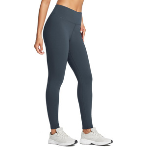 2025 Customized High Quality Women <b>Leggings</b> Full Length Breathable Spandex/<b>Nylon</b> Fabric Drawstring Waist Customizable - Product Image 2