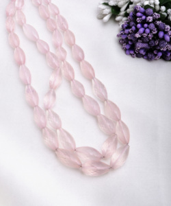 Quartz rose facetté, gouttes de 16 pouces, 1 brin, naturel, pour la fabrication de bijoux fins, pierre précieuse - Product Image 4