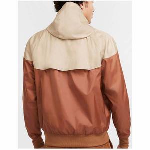 เสื้อแจ็คเก็ตกันลมผู้ชายแบบสีบล็อกผสมผสาน บริการ OEM ODM ผลิตตามสั่ง คุณภาพสูง 100% โพลีเอสเตอร์ กันน้ำ ระบายอากาศได้ดี - Product Image 2