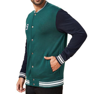 Chaqueta universitaria de la mejor calidad para hombre, logotipo bordado personalizado, gran oferta, chaqueta universitaria de diseño sólido para hombre, fabricada por Isha Industry - Product Image 4