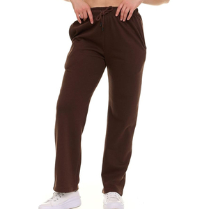 Pantalons de survêtement pour femmes de couleur unie à impression de logo personnalisé à vendre en ligne vêtements d'hiver pantalons de survêtement de jogging pour femmes vente en gros - Product Image 5