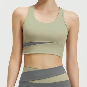 Ensemble de yoga respirant et sans couture de qualité supérieure, taille haute, contrôle abdominal, hanches en forme de pêche, logo frontal, maintien élevé pour - Product Image 5
