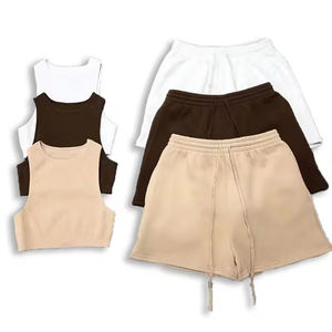 Pantalones cortos atléticos de yoga Chándal y conjuntos para mujeres Conjuntos de yoga Conjunto de ropa de entrenamiento Ropa activa - Product Image 1