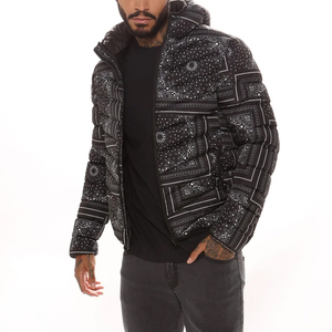 Veste bouffante pour homme à manches longues, confortable, légère et bon marché/Veste bouffante pour homme avec impression de logo personnalisé - Product Image 5