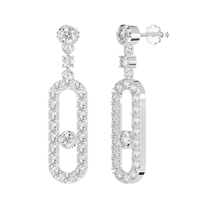Boucles d'oreilles rondes en argent Sterling 925, bijoux fins en pierre CZ, cadeau de haute qualité pour femmes - Product Image 6