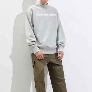 Sweat-shirt unisexe à col rond bleu pour l'hiver - Polaire léger Brodé et imprimé numériquement Teint uni Personnalisable - Product Image 2