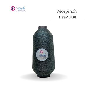 Morpinch 180D Neem Jari Metallic Flora Jari Embroidery Yarn High Tenacity Lurex MS-Type Polyester for Hand Knitting and Weaving - Product Image 1
