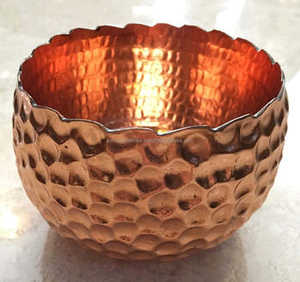 Maravilloso cuenco para servir comida de cobre martillado, cuenco redondo Premium para ensalada, vajilla elegante, accesorio para comedor - Product Image 3