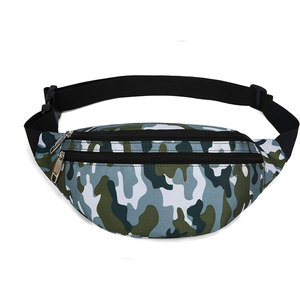 Riñonera de poliéster para hombre y mujer, logotipo personalizado de neón, color negro, rojo y blanco, elegante, venta al por mayor - Product Image 4