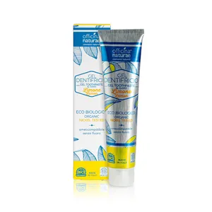 Dentifricio in GEL di limone naturale di alta qualità italiano bio vegano senza plastica Zero rifiuti per spazzolatura e pulizia 75 ml viaggi italia