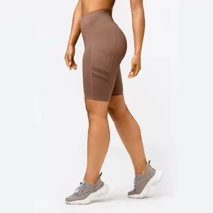 Évacuation de la transpiration Séchage rapide Respirant 74% Polyester 26% Elasthanne Deep Taupe Epic Bike Short pour femme fabriqué au Pakistan Par HUG - Product Image 3