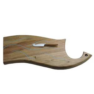 Ustensiles de cuisine de luxe Planche à découper ronde en bois et résine/blocs Vente en gros Couverts en bois uniques faits à la main Planche à découper au fromage - Product Image 2