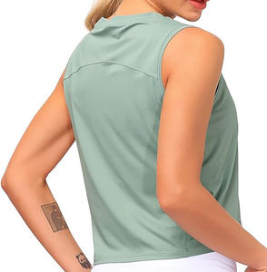 Débardeurs pour femmes en gros personnalisé pour dames avec logo livraison gratuite Gym débardeur femmes personnalisé débardeur femmes été en vrac - Product Image 4