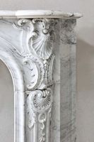 MEILLEURE CHEMINÉE EN MARBRE BLANC POLI POUR LA DÉCORATION DES MAISONS