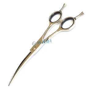 Professional Dog Hair Grooming <b>Scissors</b> Custom Stainless Steel Double Finger Rest Mirror Finish Pet Grooming <b>Shears</b> Supplier - Product Image 1